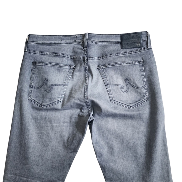 Ag Adriano Goldschmeid The Everett Slim Straight Gray Jeans - 36R - Picture 8 of 16